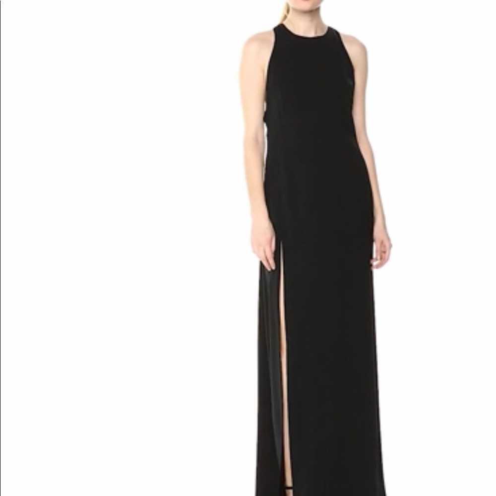 Jill Jill Stuart Side Slit Gown with Chiffon Train